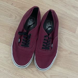 Used Maroon Vans w/ Black Laces. W10/M8